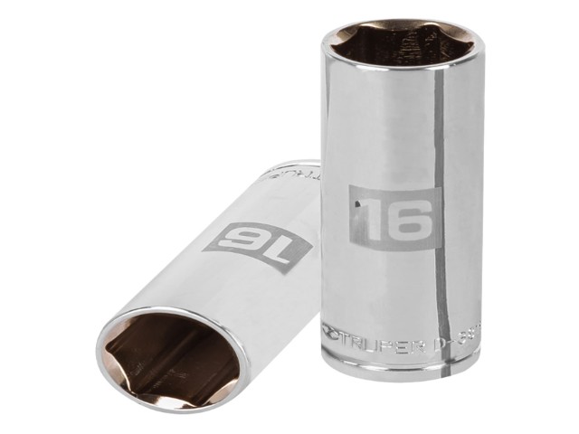 DADO LARGO DE 16 MM, 6 PUNTAS, CUADRO 3/8′, TRUPER   13776