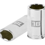 DADO LARGO DE 18 MM, 6 PUNTAS, CUADRO 3/8', TRUPER   13778