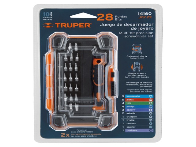 DESARMADOR DE PRECISIÓN CON 28 PUNTAS INTERCAMBIABLES 14160 - Image 2