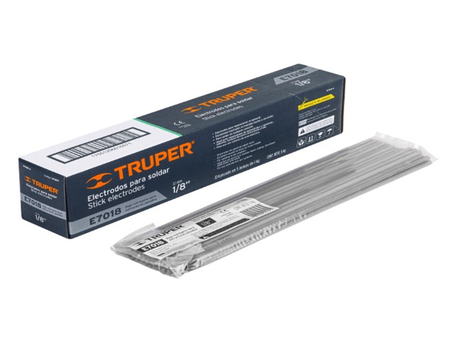 BOLSA CON 1 KG DE ELECTRODOS 7018 DE 1/8′, TRUPER   14363