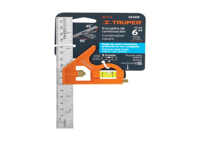 ESCUADRA 7' DE COMBINACIÓN CON PUNZÓN PARA MARCAR, TRUPER 14369 - Image 2