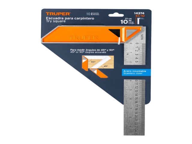 ESCUADRA 10' PARA CARPINTERO CON MANGO 100% DE ALUMINIO 14374 - Image 2