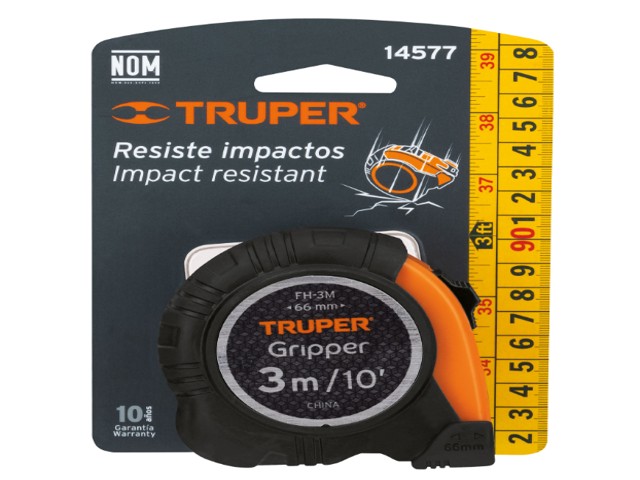FLEXÓMETRO GRIPPER CONTRA IMPACTOS 3 M CINTA 13 MM, TRUPER 14577 - Image 2