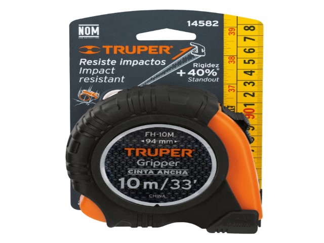 FLEXÓMETRO GRIPPER CONTRA IMPACTOS 10 M CINTA 32 MM, TRUPER 14582 - Image 2