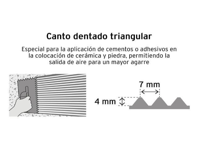 LLANA 11' DENTADO TRIANGULAR, 6 REMACHES, MANGO PLÁSTICO 15415 - Image 3