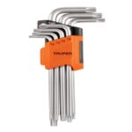 JUEGO DE 7 LLAVES TORX LARGAS CON ORGANIZADOR ABATIBLE  15553