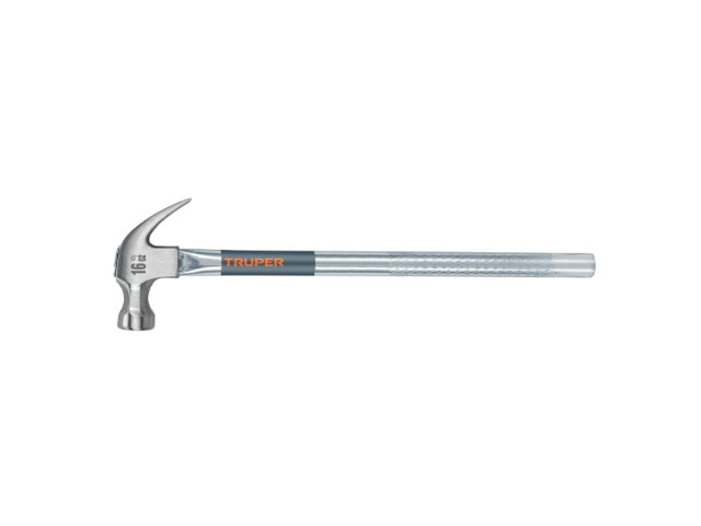 MARTILLO TUBULAR PULIDO 16 OZ UÑA CURVA, TRUPER   16701