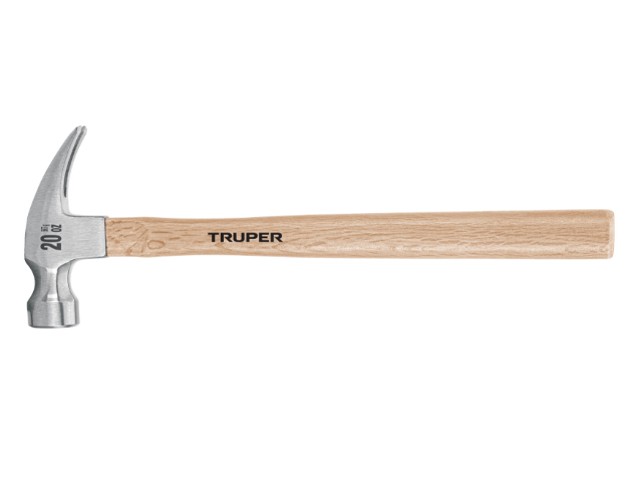 MARTILLO PULIDO, 20 OZ, UÑA RECTA, MANGO MADERA, TRUPER   16755