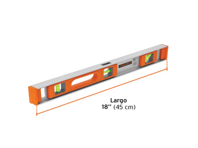 NIVEL PROFESIONAL DE 18' CON PROTECCIÓN DE ABS, TRUPER 17034 - Image 2
