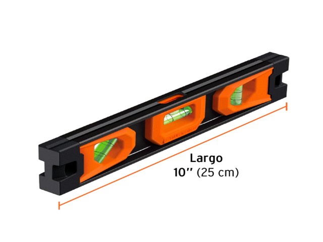 NIVEL TORPEDO MAGNÉTICO DE 10' CON CUERPO DE ALUMINIO,EXPERT 17054 - Image 2