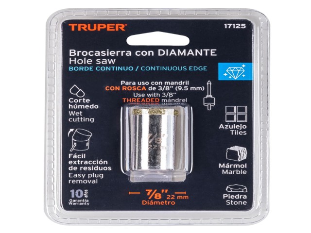 BROCASIERRA DIAMANTE 7/8' BORDE CONTINUO, TRUPER 17125 - Image 2