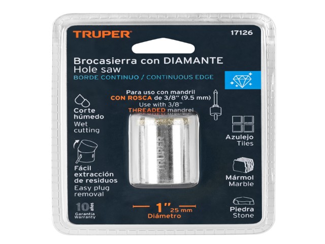 BROCASIERRA DIAMANTE 1' BORDE CONTINUO, TRUPER 17126 - Image 2