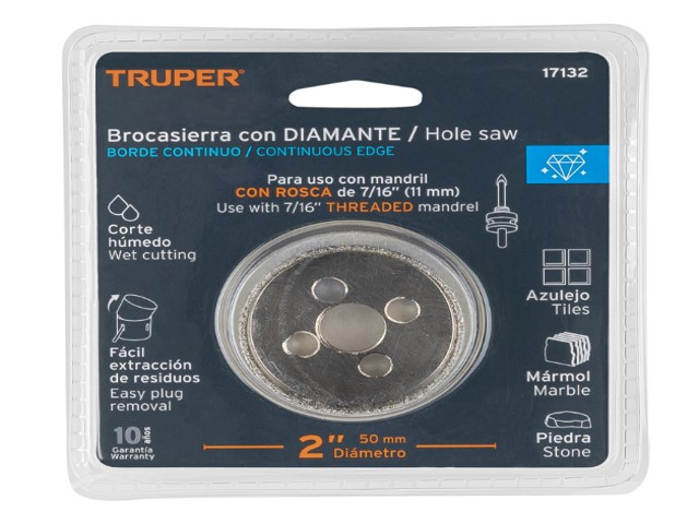 BROCASIERRA DIAMANTE 2' BORDE CONTINUO, TRUPER 17132 - Image 2