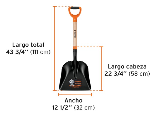 PALA CARBONERA T-2000, PUÑO 'Y', TRUPER 17164 - Image 2