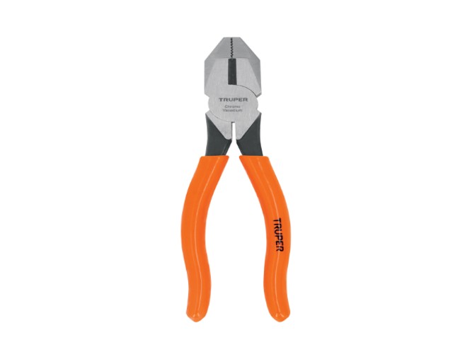 PINZA PARA ELECTRICISTA 7′ USO RUDO, MANGO PVC, TRUPER  17303