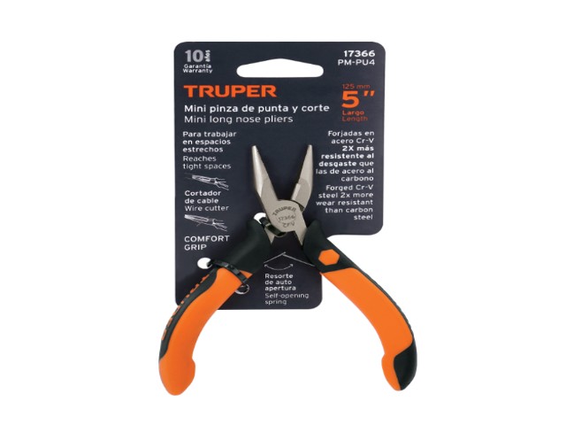 MINI PINZA DE PUNTA Y CORTE 5' MANGO COMFORT GRIP, TRUPER 17366 - Image 2