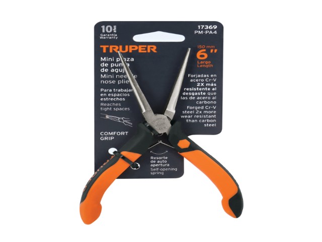 MINI PINZA DE PUNTA DE AGUJA 6' MANGO COMFORT GRIP, TRUPER 17369 - Image 2