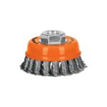 CARDA COPA 3' ALAMBRE TRENZADO GRUESO, EJE 5/8'-11, TRUPER   17529