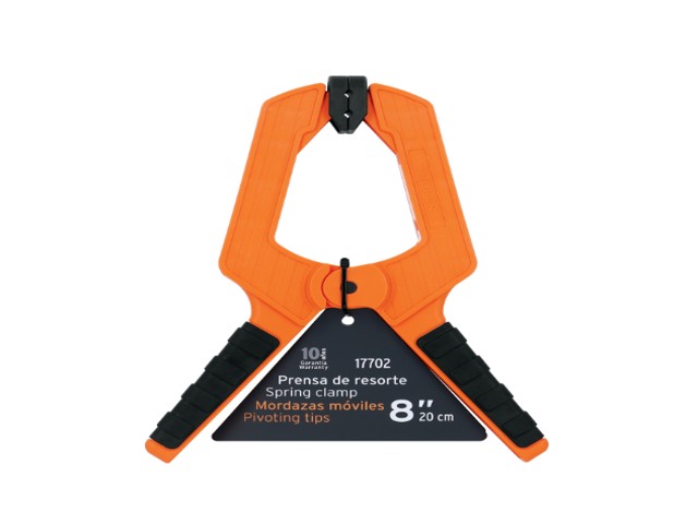 PRENSA DE RESORTE DE 8' CUERPO DE NYLON, MANGO TPR, TRUPER 17702 - Image 2