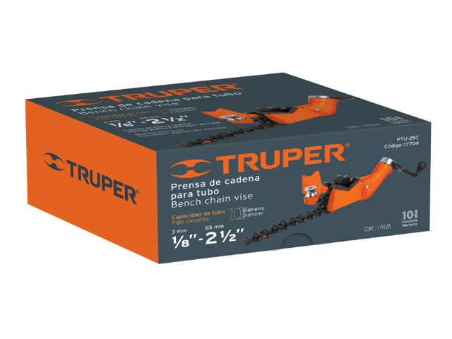 PRENSA DE CADENA PARA TUBO DE 1/8' A 2-1/2', TRUPER 17704 - Image 2