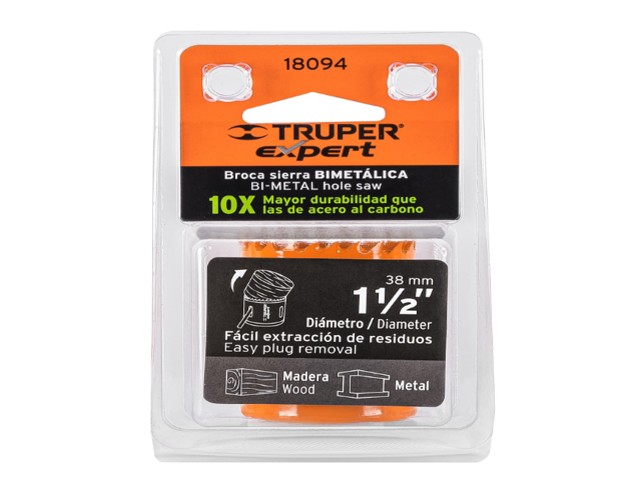 BROCASIERRA BIMETÁLICA 1-1/2', TRUPER EXPERT 18094 - Image 2
