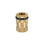 COPLE RÁPIDO DE LATÓN, HEMBRA, CUERDA 1/4' NPT, TRUPER   19084