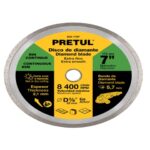 DISCO DE DIAMANTE DE 7' X 2.1 MM, RIN CONTINUO, PRETUL   21000
