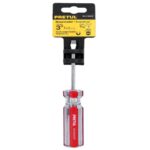 DESARMADOR PLANO 3/16 X 3' MANGO DE PVC, PRETUL   21456