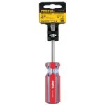 DESARMADOR PLANO 1/4 X 4' MANGO DE PVC, PRETUL   21459