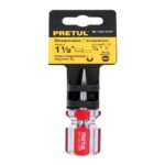 DESARMADOR PLANO 1/4 X 1-1/2' MANGO DE PVC, PRETUL   21461
