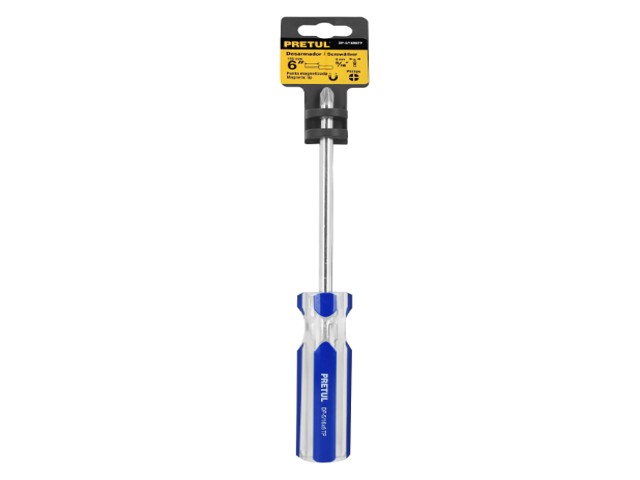 DESARMADOR DE CRUZ 5/16 X 6′ MANGO DE PVC, PRETUL   21470