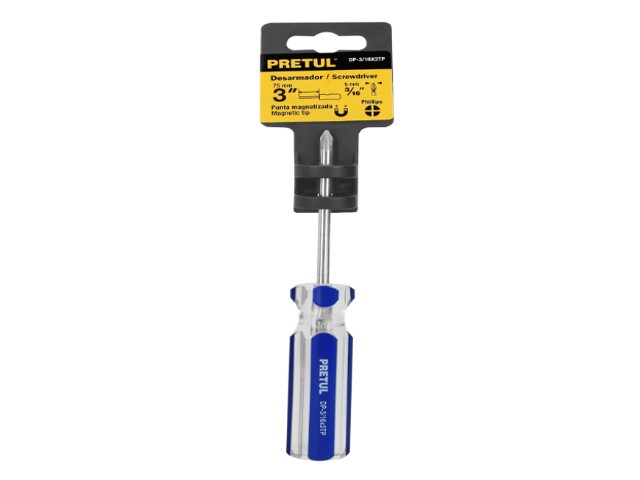 DESARMADOR DE CRUZ 3/16 X 3′ MANGO DE PVC, PRETUL  21471