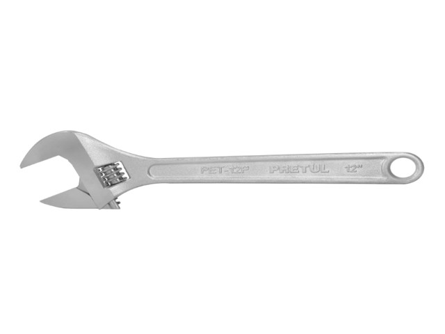 LLAVE AJUSTABLE (PERICO) 12′ CROMADA, PRETUL   21817
