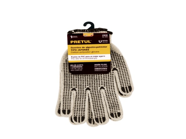GUANTES DE ALGODÓN CON PUNTOS DE PVC EN PALMA Y DORSO,PRETUL 21830 - Image 2