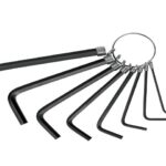 JUEGO DE 8 LLAVES HEXAGONALES MM, TIPO LLAVERO, PRETUL   21851