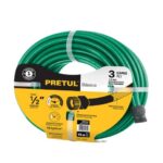 MANGUERA VERDE 1/2" 2 CAPAS 15M CONEXIONES PLÁSTICAS, PRETUL  22132