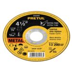 DISCO ABRASIVO DE CORTE PRECISO METAL 4-1/2' X 1.2 MM PRETUL   22344