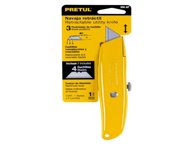 NAVAJA RETRÁCTIL 6' CUERPO DE ALUMINIO, PRETUL 22400 - Image 2