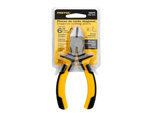PINZA DE CORTE DIAGONAL 6' MANGO COMFORT GRIP, PRETUL 22675 - Image 2