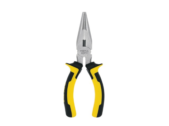 PINZA DE PUNTA Y CORTE 7′ MANGO COMFORT GRIP, PRETUL  22677