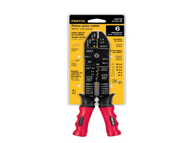 PINZA 9' PELA CABLES, 18 A 10 AWG, PRETUL 22710 - Image 2