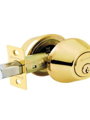 CERROJO LLAVE-LLAVE, LATÓN BRILLANTE,LLAVE TRADICIONAL,BASIC   23610