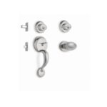 JALADERA Y PERILLA, BERNA LLAVE-LLAVE, CROMO MATE, BASIC   23674
