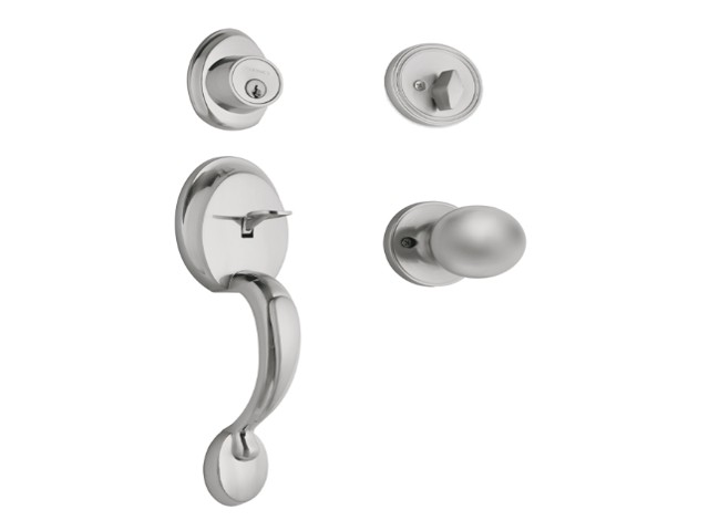 JALADERA Y PERILLA, BERNA LLAVE-MARIPOSA, CROMO MATE, BASIC  23675