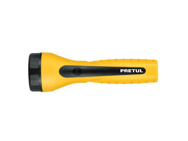 LINTERNA PLÁSTICA DE LED, 60 LM, RECARGABLE A GRANEL, PRETUL   28021