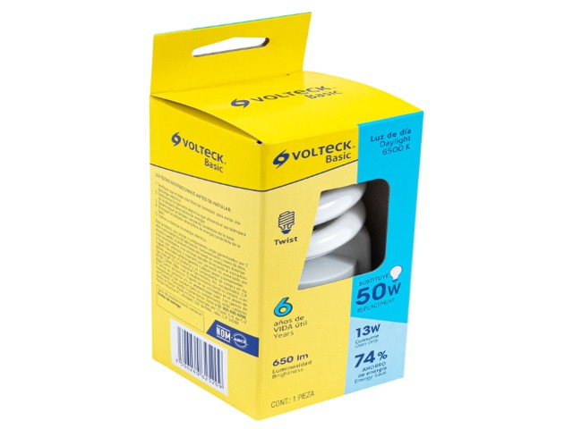 LÁMPARA ESPIRAL T4 13 W LUZ DE DÍA EN CAJA, VOLTECK 26105 - Image 2