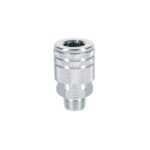 COPLE RÁPIDO DE ACERO, MACHO, CUERDA 1/4' NPT, PRETUL      27029