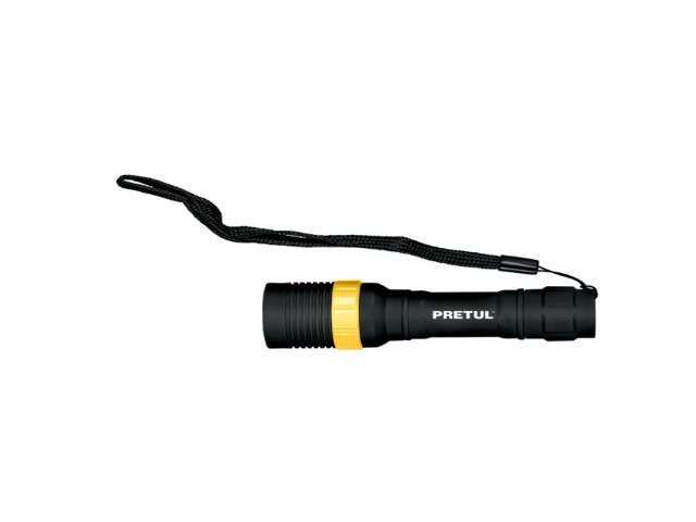 LINTERNA PLÁSTICA 1 LED 40 LM DE 1 PILA AA, PRETUL   28019