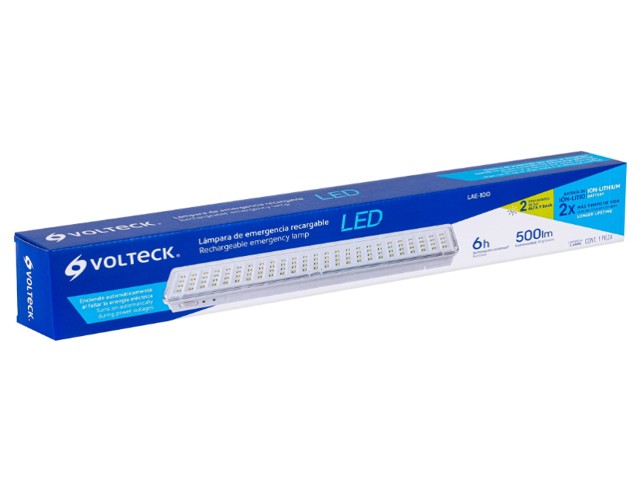 LÁMPARA DE EMERGENCIA, 90 LEDS, 500 LM, RECARGABLE, VOLTECK 43009 - Image 2
