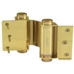 BISAGRA DE DOBLE ACCIÓN 3', ACERO, LATÓN BRILLANTE, HERMEX  43182